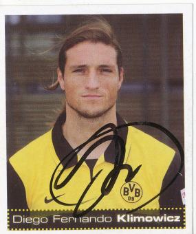 Diego Klimowicz  Borussia Dortmund  2007/2008 Panini Bundesliga Sticker original signiert 