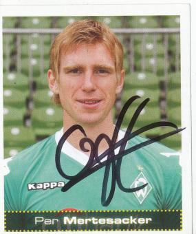Per Mertesacker  SV Werder Bremen  2007/2008 Panini Bundesliga Sticker original signiert 