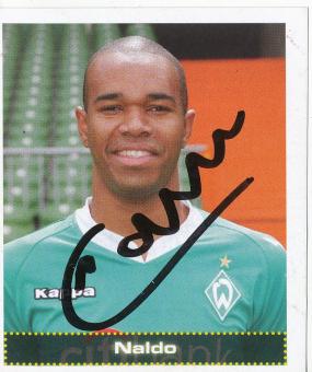 Naldo  SV Werder Bremen  2007/2008 Panini Bundesliga Sticker original signiert 