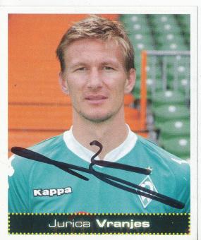 Jurica Vranjes  SV Werder Bremen  2007/2008 Panini Bundesliga Sticker original signiert 