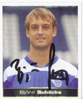 Björn Schlicke  MSV Duisburg  2007/2008 Panini Bundesliga Sticker original signiert 