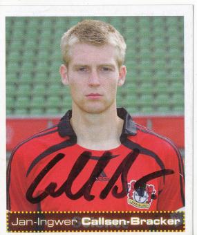 Jan Ingwer Callsen Bracker  Bayer 04 Leverkusen  2007/2008 Panini Bundesliga Sticker original signiert 