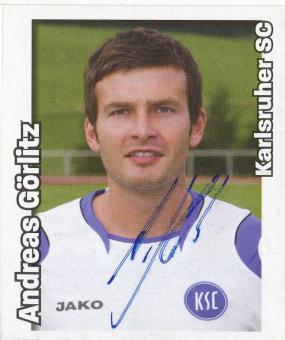 Andreas Görlitz  Karlsruher SC  2008/2009 Panini Bundesliga Sticker original signiert 