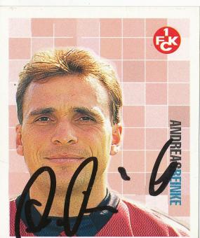 Andreas Reinke  FC Kaiserslautern 1999  Panini Bundesliga Sticker original signiert 
