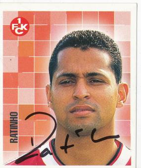 Ratinho  FC Kaiserslautern 1999  Panini Bundesliga Sticker original signiert 