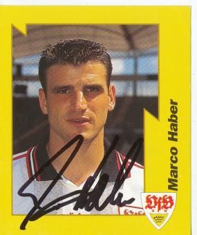 Marco Haber  VFB Stuttgart 1997/1998  Panini Bundesliga Sticker original signiert 
