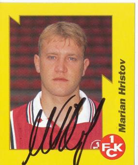 Marian Hristov  FC Kaiserslautern 1997/1998  Panini Bundesliga Sticker original signiert 