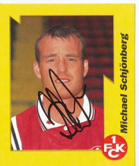 Michael Schjönberg  FC Kaiserslautern 1997/1998  Panini Bundesliga Sticker original signiert 