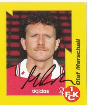 Olaf Marschall  FC Kaiserslautern 1997/1998  Panini Bundesliga Sticker original signiert 