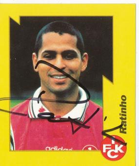 Ratinho  FC Kaiserslautern 1997/1998  Panini Bundesliga Sticker original signiert 