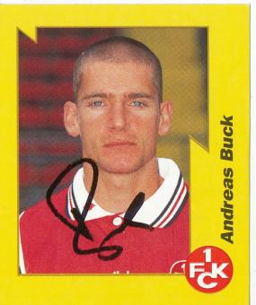 Andreas Buck  FC Kaiserslautern 1997/1998  Panini Bundesliga Sticker original signiert 