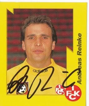 Andreas Reinke  FC Kaiserslautern 1997/1998  Panini Bundesliga Sticker original signiert 