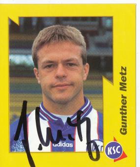 Gunther Metz  Karlsruher SC 1997/1998  Panini Bundesliga Sticker original signiert 