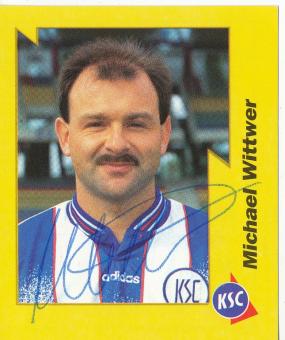 Michael Wittwer  Karlsruher SC 1997/1998  Panini Bundesliga Sticker original signiert 