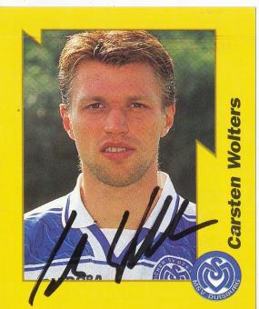 Carsten Wolters  Karlsruher SC 1997/1998  Panini Bundesliga Sticker original signiert 