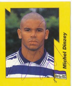 Michel Dinzey  Hertha BSC Berlin  1997/1998  Panini Bundesliga Sticker original signiert 