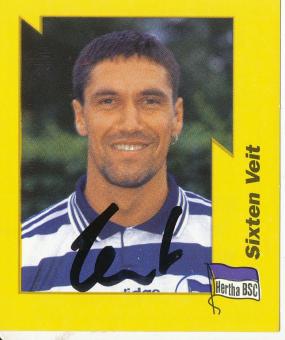 Sixten Veit  Hertha BSC Berlin  1997/1998  Panini Bundesliga Sticker original signiert 