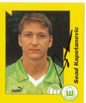 Sead Kapetanovic  VFL Wolfsburg  1997/1998  Panini Bundesliga Sticker original signiert 
