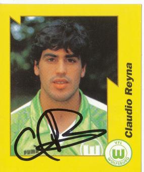 Claudio Reyna  VFL Wolfsburg  1997/1998  Panini Bundesliga Sticker original signiert 