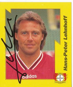 Hans Peter Lehnhoff  Bayer 04 Leverkusen  1997/1998  Panini Bundesliga Sticker original signiert 