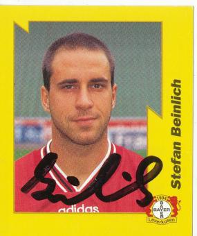 Stefan Beinlich  Bayer 04 Leverkusen  1997/1998  Panini Bundesliga Sticker original signiert 