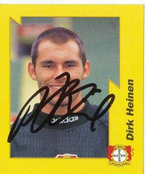 Dirk Heinen  Bayer 04 Leverkusen  1997/1998  Panini Bundesliga Sticker original signiert 