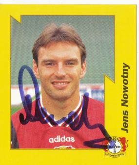 Jens Nowotny  Bayer 04 Leverkusen  1997/1998  Panini Bundesliga Sticker original signiert 