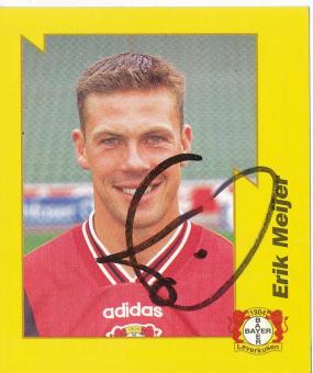 Erik Meijer  Bayer 04 Leverkusen  1997/1998  Panini Bundesliga Sticker original signiert 