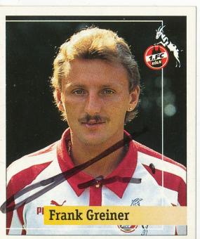 Frank Greiner  FC Köln  1994/1995  Panini Bundesliga Sticker original signiert 