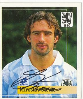 Miroslav Stevic  1860 München  1994/1995  Panini Bundesliga Sticker original signiert 