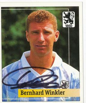 Bernhard Winkler  1860 München  1994/1995  Panini Bundesliga Sticker original signiert 