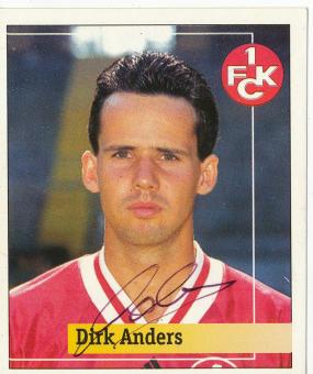 Dirk Anders  FC Kaiserslautern  1994/1995  Panini Bundesliga Sticker original signiert 