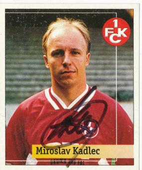 Miroslav Kadlec  FC Kaiserslautern  1994/1995  Panini Bundesliga Sticker original signiert 