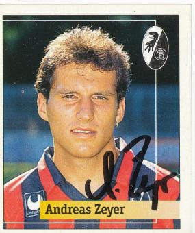 Andreas Zeyer  SC Freiburg  1994/1995  Panini Bundesliga Sticker original signiert 