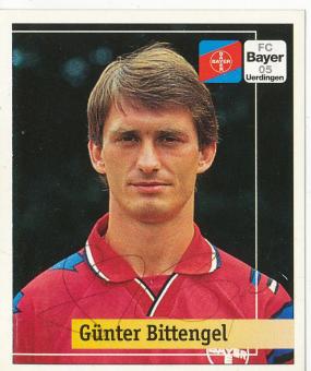 Günter Bittengel  Bayer 05 Uerdingen  1994/1995  Panini Bundesliga Sticker original signiert 