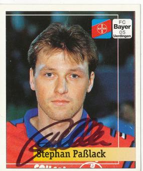 Stephan Paßlack  Bayer 05 Uerdingen  1994/1995  Panini Bundesliga Sticker original signiert 