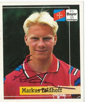 Markus Feldhoff  Bayer 05 Uerdingen  1994/1995  Panini Bundesliga Sticker original signiert 