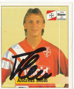 Andreas Thom  Bayer 04 Leverkusen  1994/1995  Panini Bundesliga Sticker original signiert 