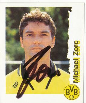 Michael Zorc  Borussia Dortmund  1996/1997  Panini Bundesliga Sticker original signiert 