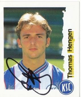 Thomas Hengen  Karlsruher SC  1996/1997  Panini Bundesliga Sticker original signiert 