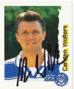 Carsten Wolters  MSV Duisburg  1996/1997  Panini Bundesliga Sticker original signiert 