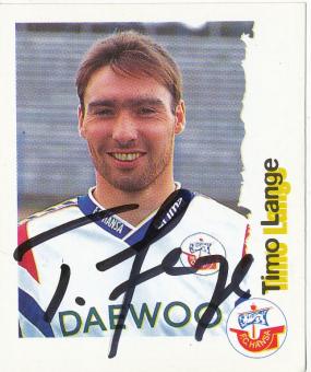 Timo Lange  FC Hansa Rostock  1996/1997  Panini Bundesliga Sticker original signiert 