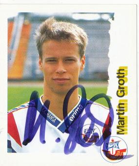 Martin Groth  FC Hansa Rostock  1996/1997  Panini Bundesliga Sticker original signiert 