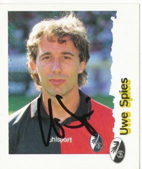 Uwe Spies  SC Freiburg  1996/1997  Panini Bundesliga Sticker original signiert 