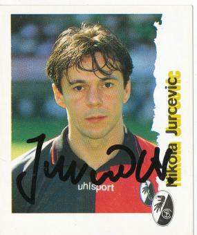 Nikola Jurcevic  SC Freiburg  1996/1997  Panini Bundesliga Sticker original signiert 