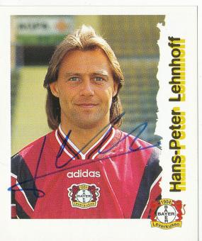 Hans Peter Lehnhoff  Bayer 04 Leverkusen  1996/1997  Panini Bundesliga Sticker original signiert 