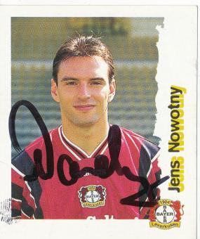 Jens Nowotny  Bayer 04 Leverkusen  1996/1997  Panini Bundesliga Sticker original signiert 