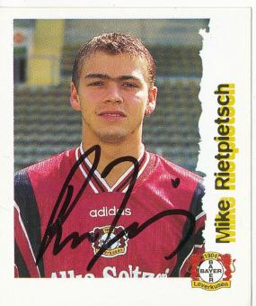 Mike Rietpietsch  Bayer 04 Leverkusen  1996/1997  Panini Bundesliga Sticker original signiert 
