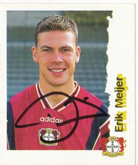 Erik Meijer  Bayer 04 Leverkusen  1996/1997  Panini Bundesliga Sticker original signiert 