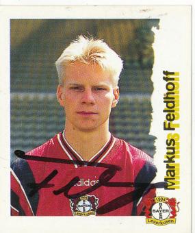 Markus Feldhoff  Bayer 04 Leverkusen  1996/1997  Panini Bundesliga Sticker original signiert 